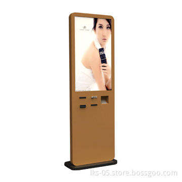 Modern display kiosk with 42-inch touchscreen and payment function